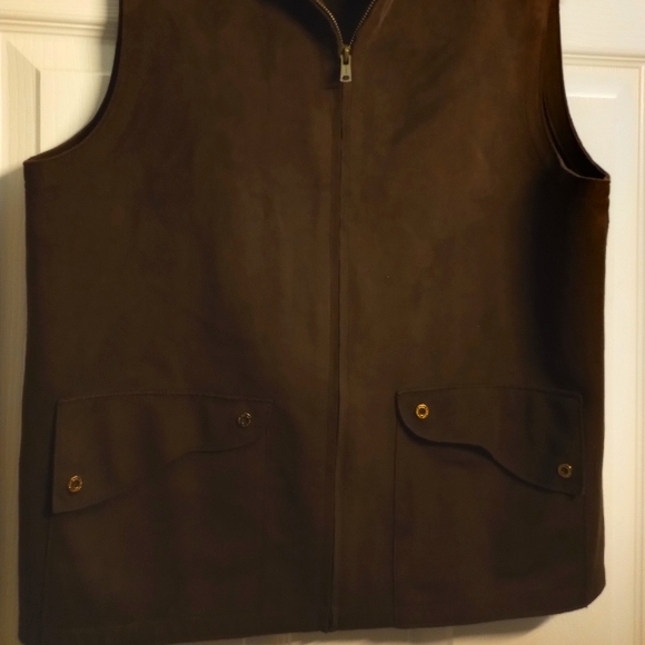 Ralph Lauren Faux Suede Vest - Large - NWOT - Picture 2 of 5
